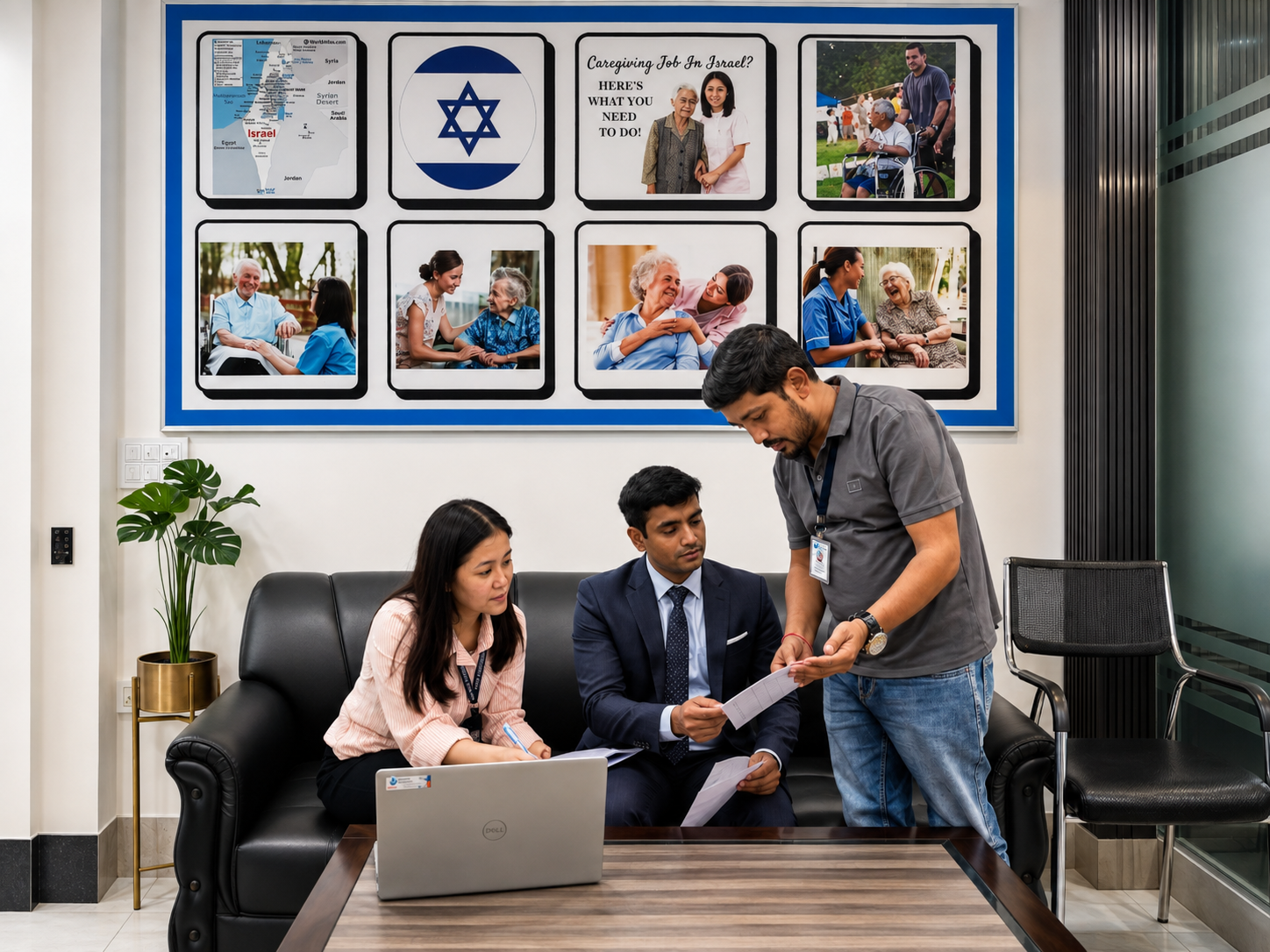 Grow Well Placement recruitment professionals reviewing candidate information